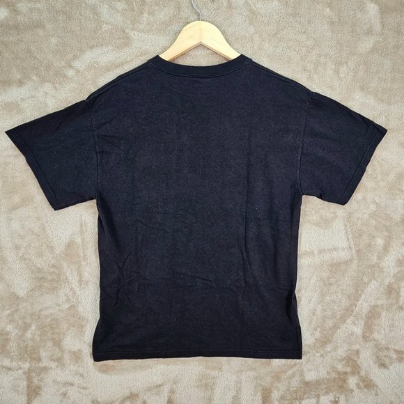 Black New Orleans Saints Football T-Shirt Who Dat I Believe Men's Size M Short - Picture 2 of 10